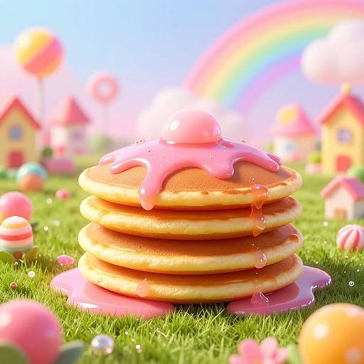 Ultra-Detailed Candyland Fantasy Town
