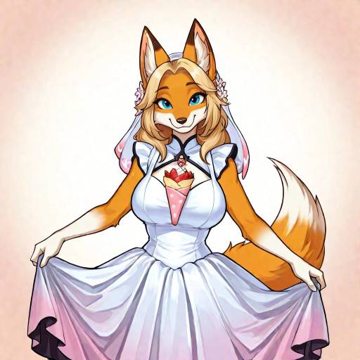 Radiant Fox Girl Bride Photo Shoot