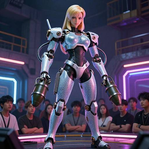 Mecha Android 18 in Neon Arena
