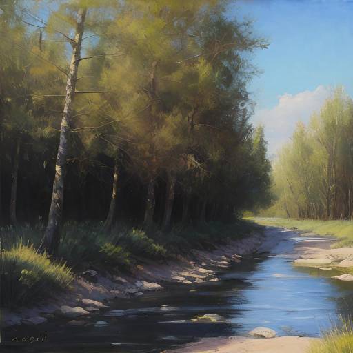 Autumn River Landscape