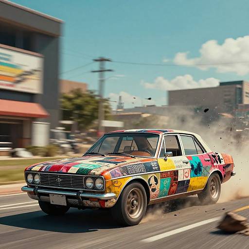 Apocalyptic Retro Patchwork Ride