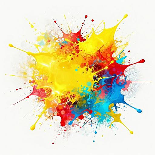 Vivid Abstract with Digital Light Effects