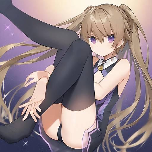 Illustration of Arisaka mashiro, ao no kanata no four rhythm in the style of Nima (niru54)