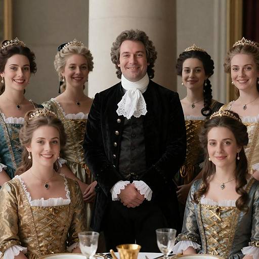 18th Century Elegant Social Gathering