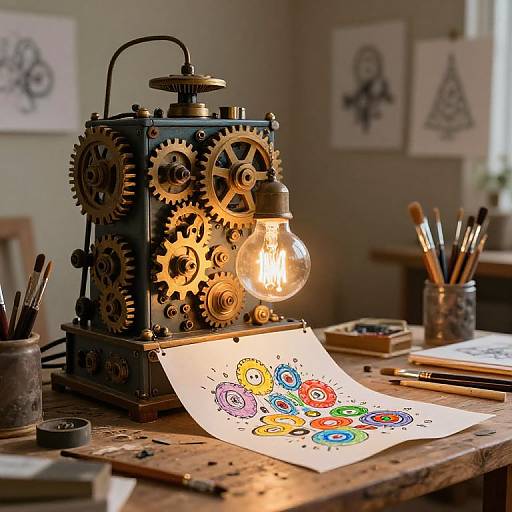 Whimsical Art Idea Generator Machine