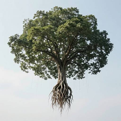 Gravity-Defying Colossal Floating Tree