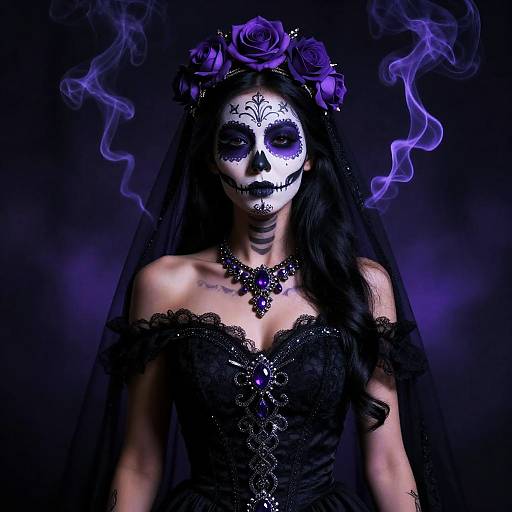 Spooky Day of the Dead Woman