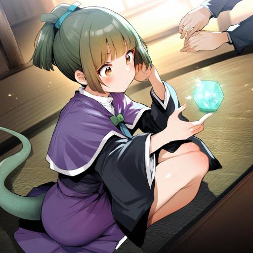 Illustration of Adagumo no saragimaru, len'en in the style of Nakasone haiji