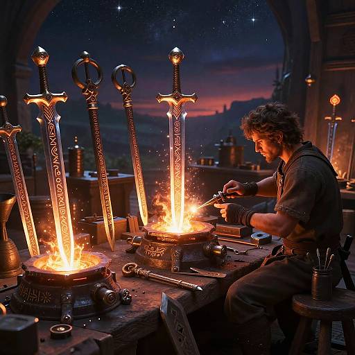 Enchanted Fantasy Weapon Workshop