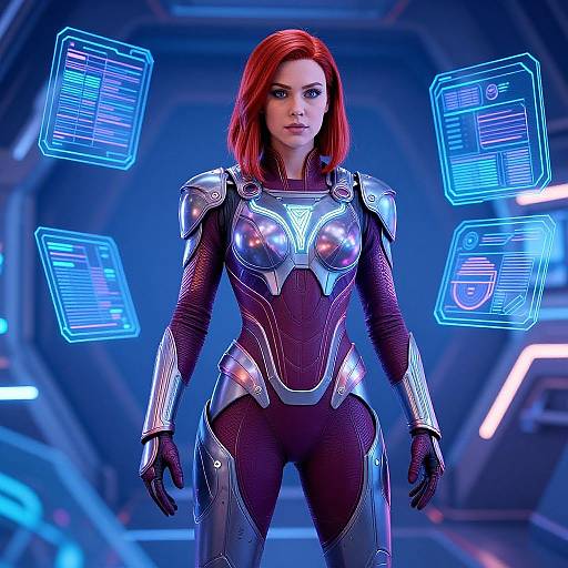 Carina in Futuristic Guardians Armor