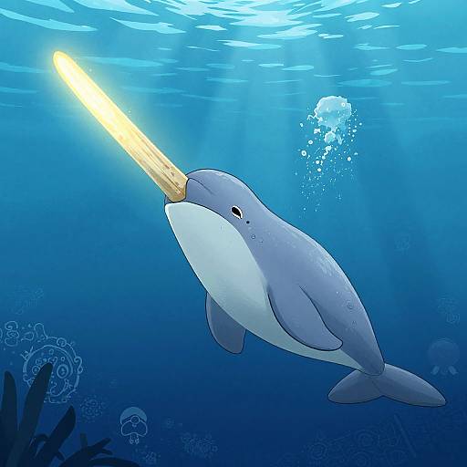 Industrial Style Narwhal Children's Cover