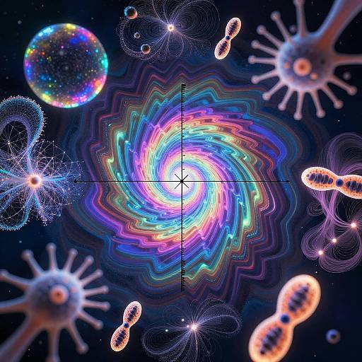 Surreal Quantum-Nature Kaleidoscope