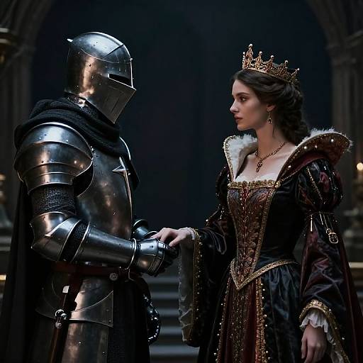 Dark Fantasy Knight and Queen