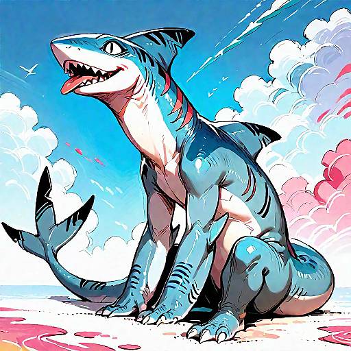 Shark Pokémon Masterpiece with Sharp Features