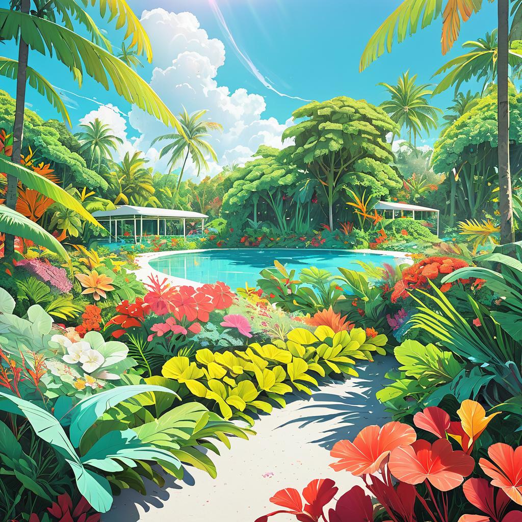 Serene Tropical Archipelago with Coral Gardens