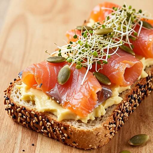 Rustic Smoked Salmon Seeded Bread