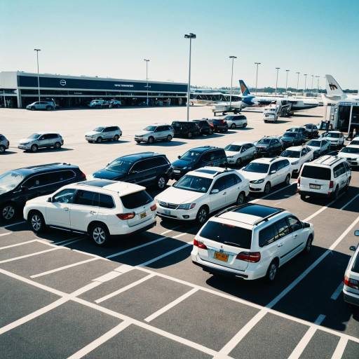 Family Returning Cars at Airport Rental