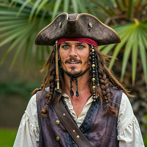 Male Pirate in Buccaneer Costume
