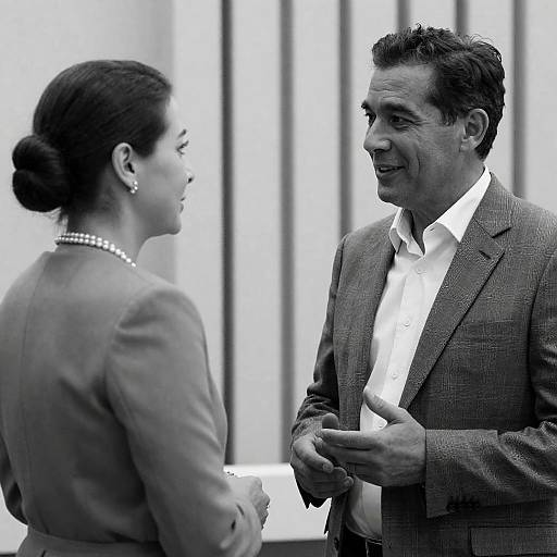 Intimate Black-and-White Conversation Portrait