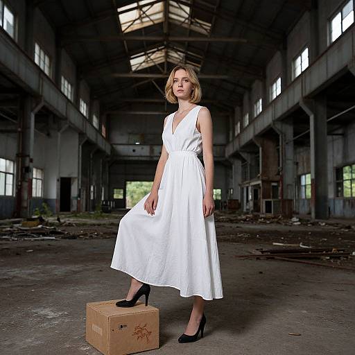 Young Woman in Jungle Factory