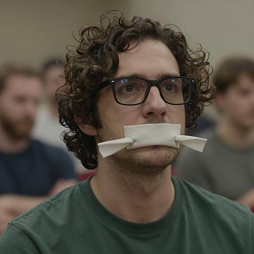 Curly Haired Man in Casual Setting