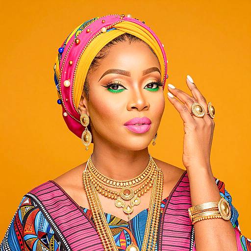 Vibrant Portrait of a Confident Woman