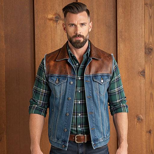 Stylish Rustic Western Man Portrait