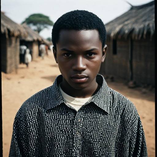 Young African Man in Traditional Attire