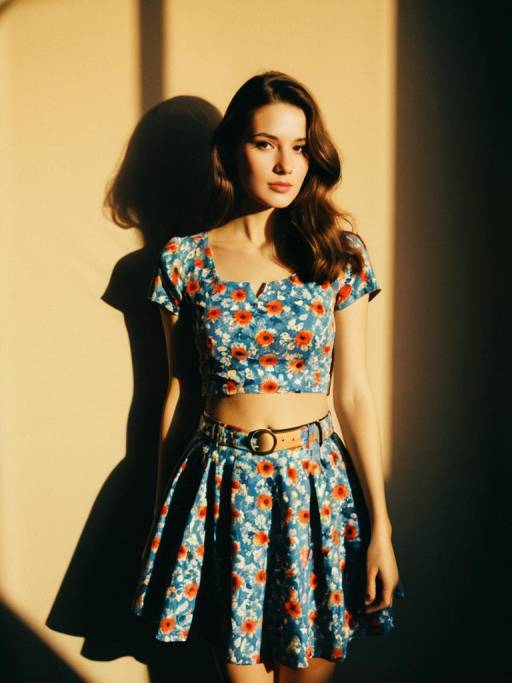 Vibrant Summer Dress with Floral Pattern