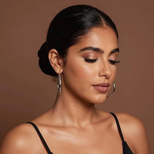 Elegant Woman Portrait in Warm Tones