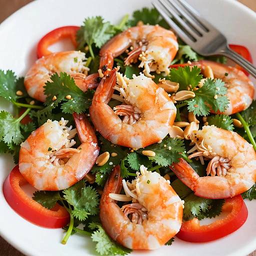 Shrimp and Cilantro Salad with Peanuts