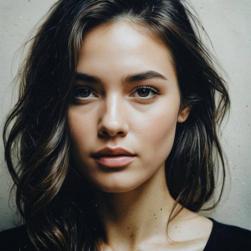 Portrait of woman with natural makeup