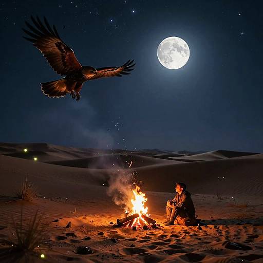 Mythical Desert Nightscape Masterpiece