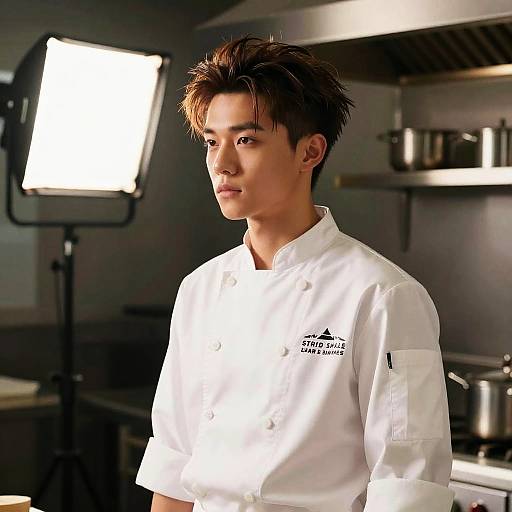 Chef's Stylish Comb Over Look