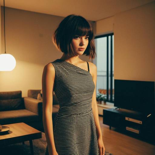 Chic Stacked Bob in Modern Setting