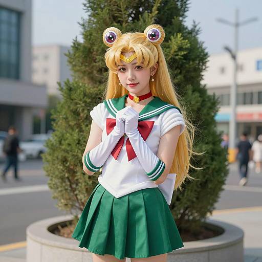 Vibrant Anime-Inspired Sailor Moon Cosplay