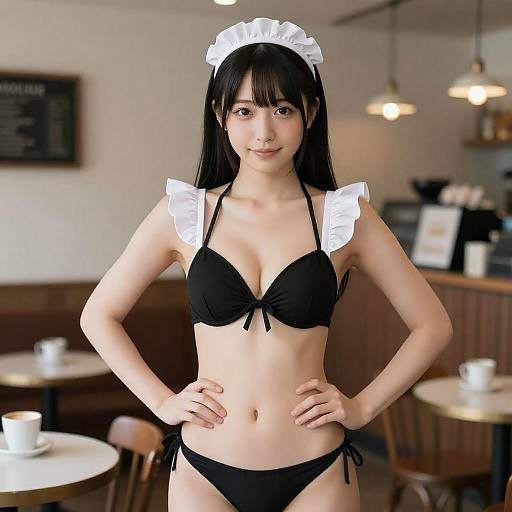 Photorealistic Maid Cafe Idol Portrait