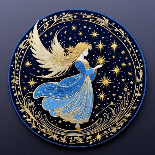 Celestial Angel Embroidery Patch