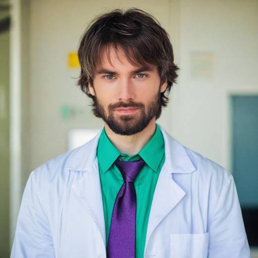 Portrait of a Colorful Young Man
