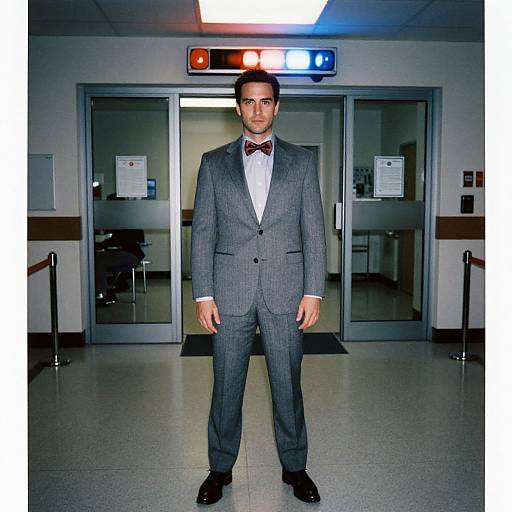 Confident Man in Seersucker Suit ER