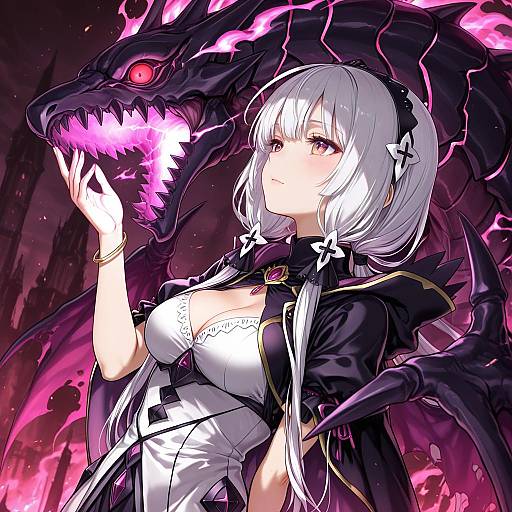 Illustration of Grima (fire emblem), fire emblem in the style of Minatsuki randoseru