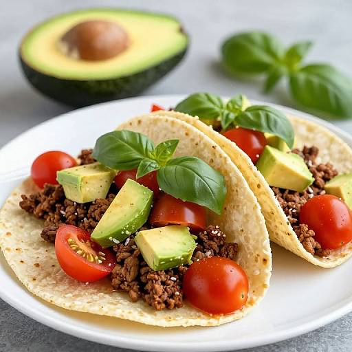 Vibrant Breakfast Tacos with Avocado