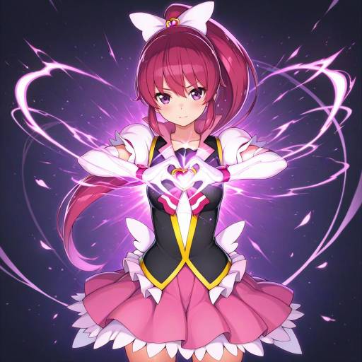 Illustration of Aino megumi, happinesscharge precure! in the style of Nidy