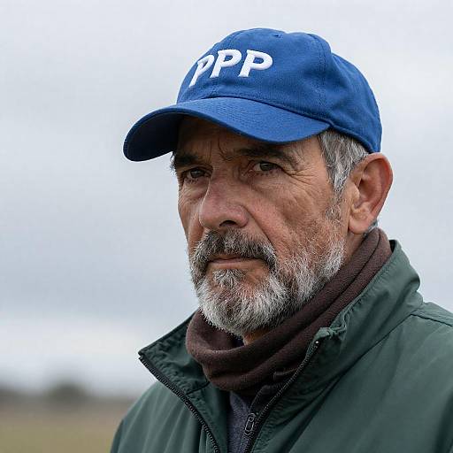 Portrait of a Focused Elderly Man