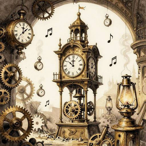 Steampunk Automaton Bard in Clocktower