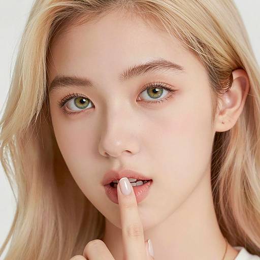 Captivating Close-Up of a Young Woman