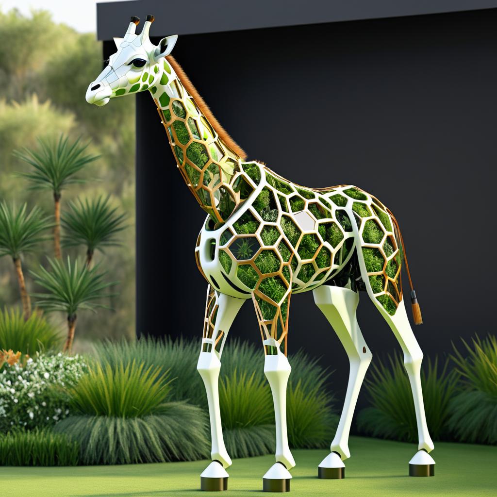 Photo-Realistic Robot Giraffe Design