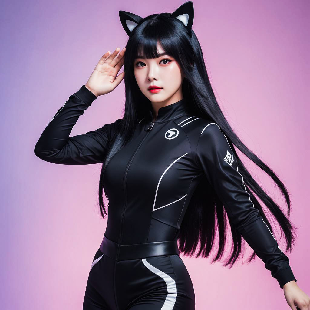 Futuristic Kuromi Cosplay Photoshoot