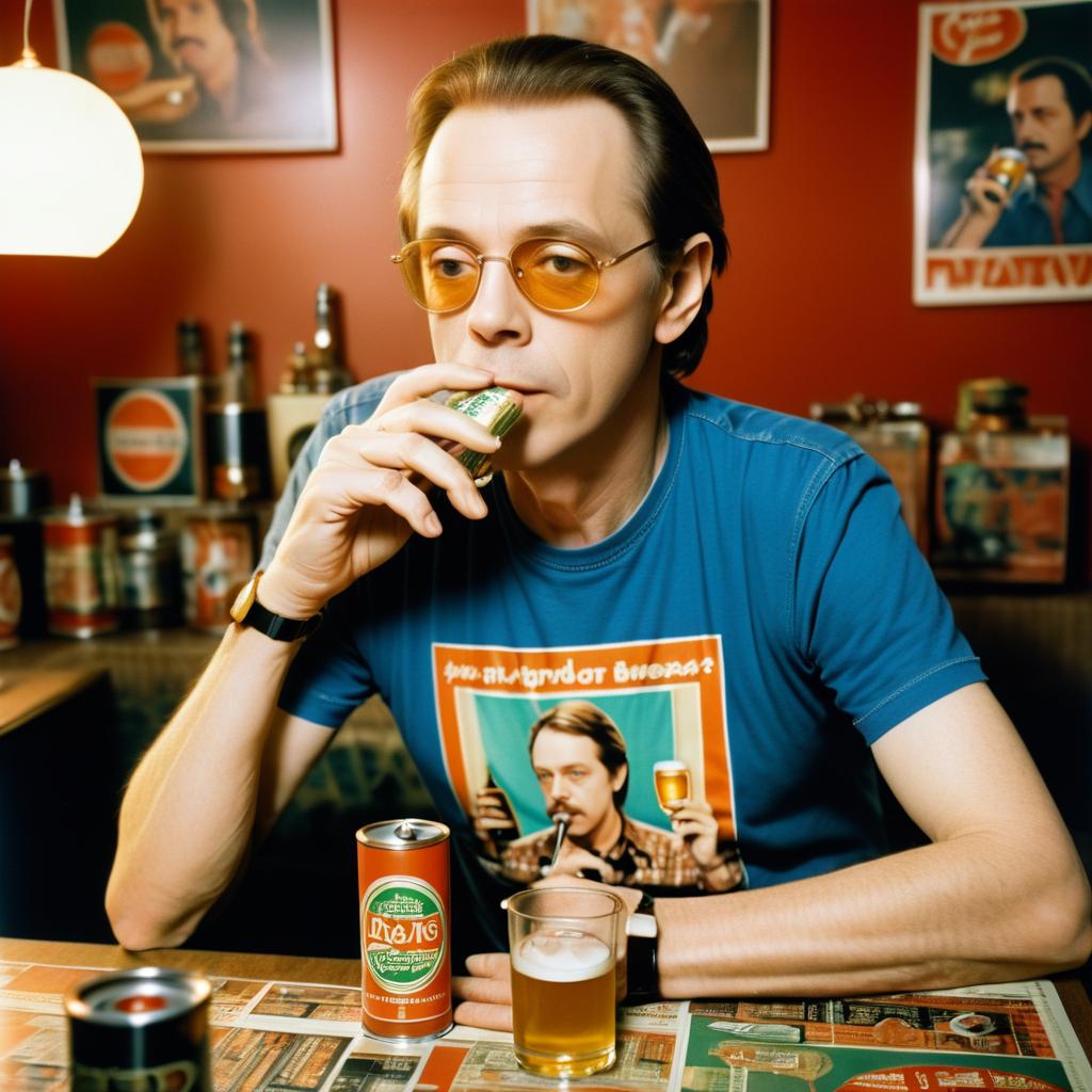 Steve Buscemi Vintage Beer Vibes