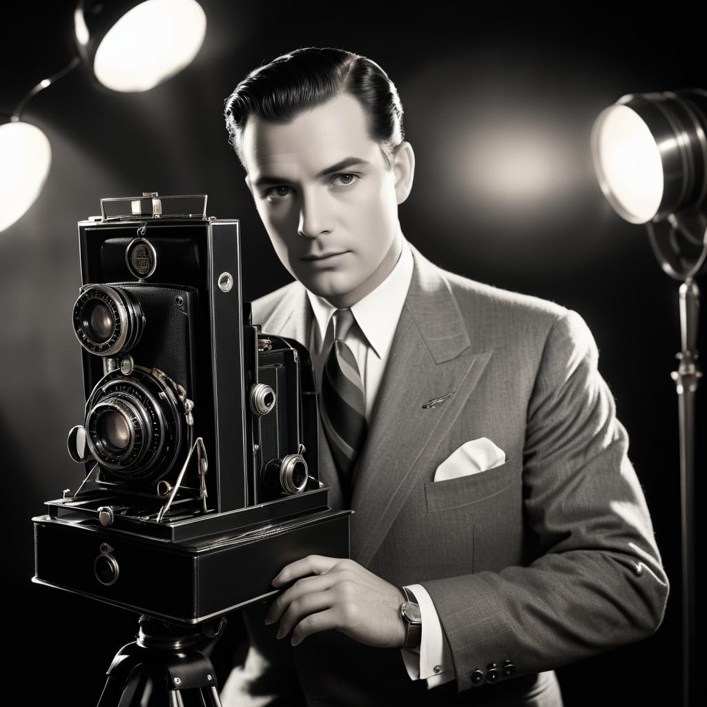 Timeless Vintage Portrait of 1940s Director